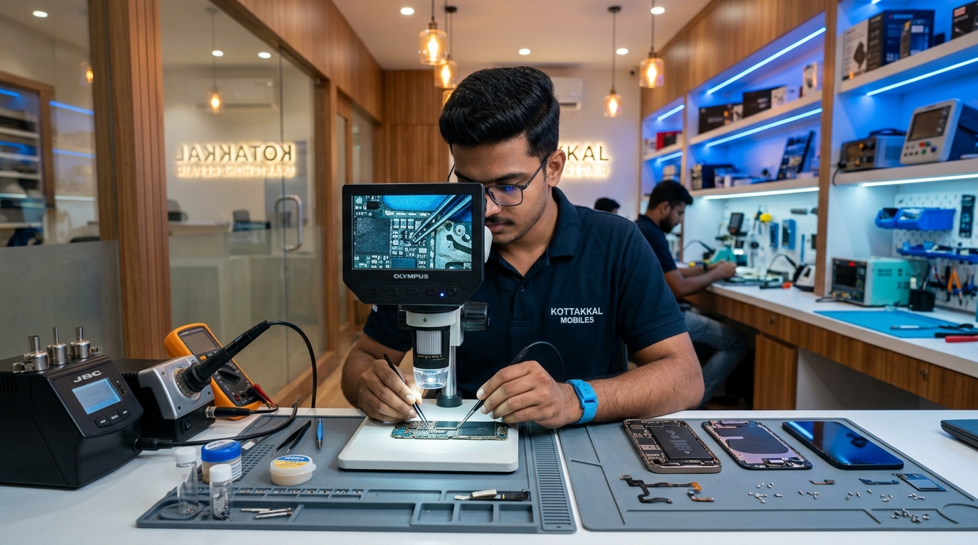 Speaker and microphone repair service at Mobicare Kottakkal - earpiece and loudspeaker fix