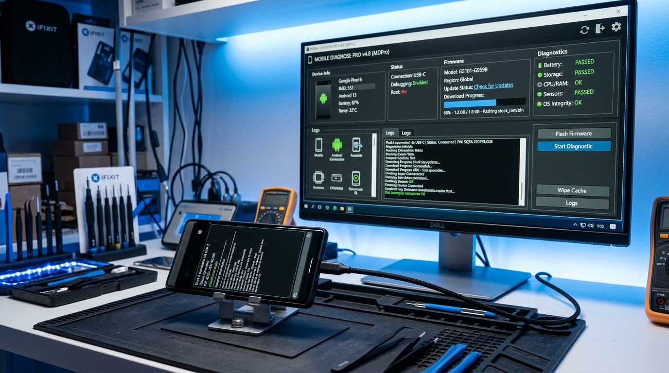 Mobile software and OS repair in Kottakkal - boot loop fix and data recovery at MobiCare